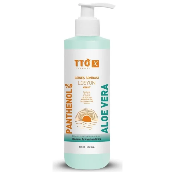 Tto X Aloe Vera İçere Yatıştırıcı 200 Ml Güneş Sonrası Losyon - Görsel 6