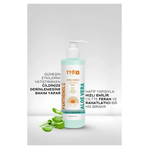 Tto X Aloe Vera İçere Yatıştırıcı 200 Ml Güneş Sonrası Losyon - Görsel 4