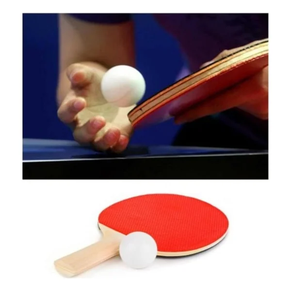 Duffa Masa Tenisi Raket Seti - 2 Adet Ping Pong Raketi Ve 3 Adet Top, Yüksek Kontrollü Eğlence Ve Antrenman Masa Tenisi Seti - Görsel 2