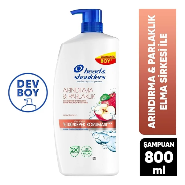 Head & Shoulders Arındırma Ve Parlaklık 800 Ml Kepek Şampuanı - Görsel 2