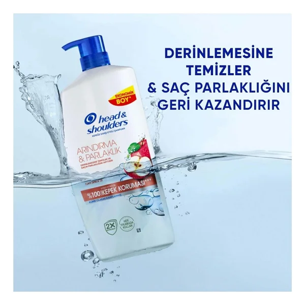 Head & Shoulders Arındırma Ve Parlaklık 800 Ml Kepek Şampuanı - Görsel 3