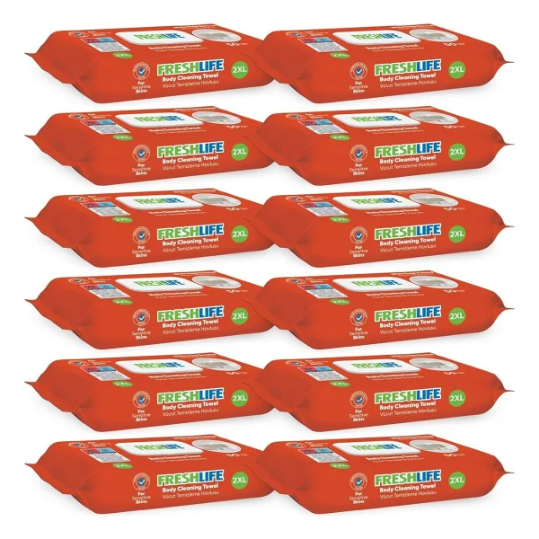 Freshlife Vücut Temizleme Havlusu 12x50 600 Yaprak - Görsel 6