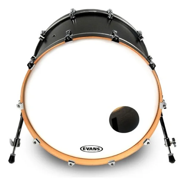 Evans Bd22rsw Deri 22 Resonat Smooth Kick Beyaz Ön Delikli Tek K - Görsel 2