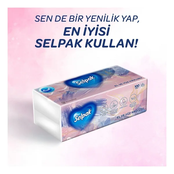Selpak 100'lü El Ve Yüz Havlusu - Görsel 2