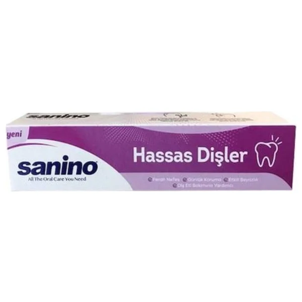 Sanino Hassas Dişler İçin 75 Ml Florürlü Diş Macunu - Görsel 2