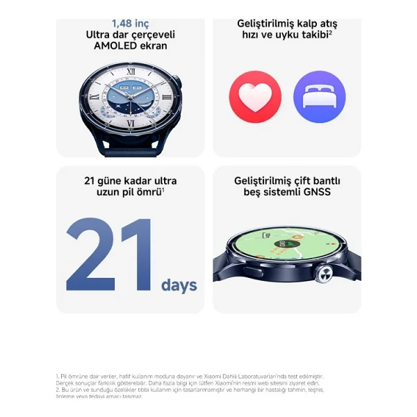 Xiaomi Watch S5 Gümüş Akıllı Saat - Görsel 3