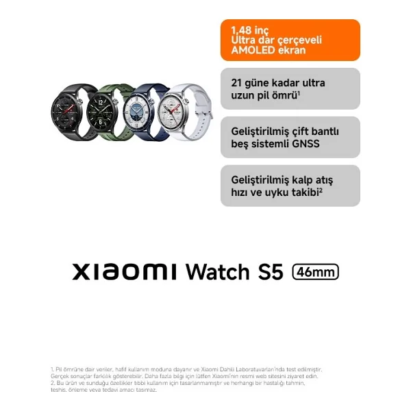 Xiaomi Watch S5 Gümüş Akıllı Saat - Görsel 9