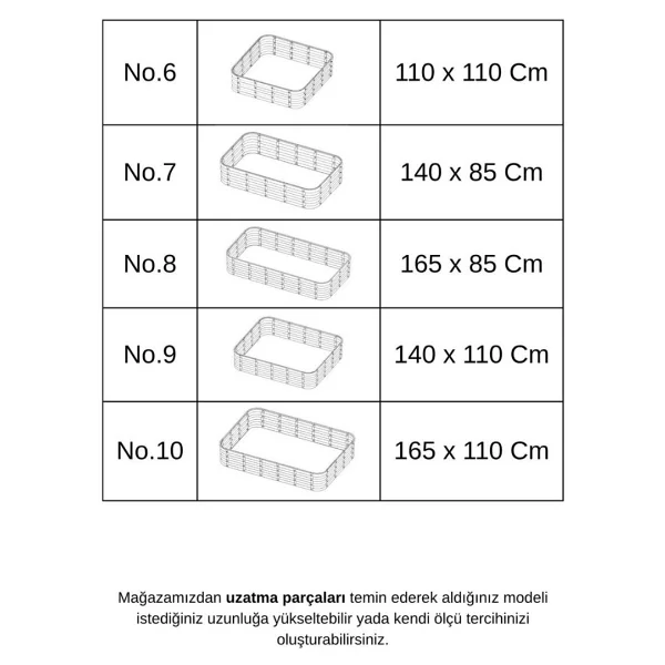 Bahçe Kulesi Modüler Yükseltilmiş Bahçe Yatağı Yükseltilmiş Sebze Yatağı No:8 (165x85) Gri - Görsel 9