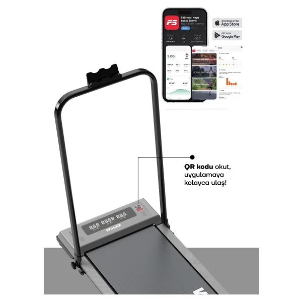 Walke G-Pro Uzaktan Kumandalı Katlanabilir Koşu Bandı - Görsel 4