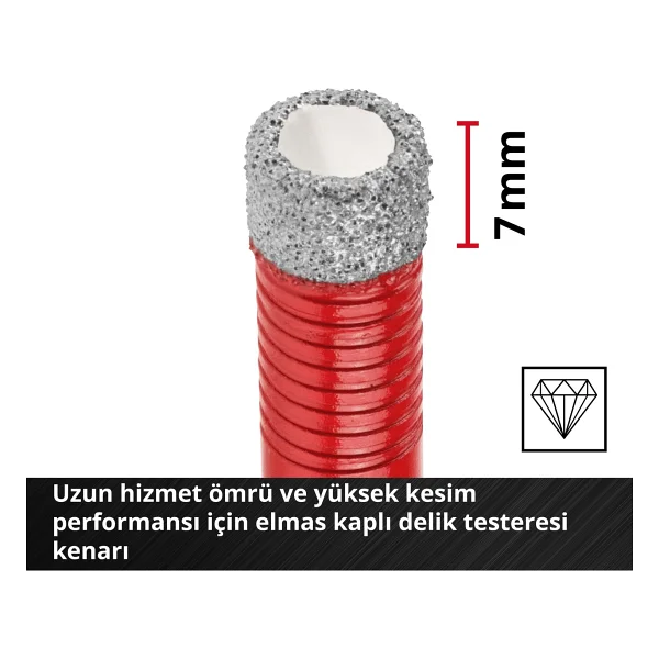 Einhell XS-Case 49500404 4 Parça Elmas Fayans Matkap Ucu Seti - Görsel 7