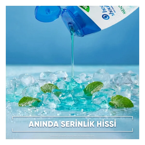 Head & Shoulders Buzlu Mentol Ferahlığı 625 Ml Şampuan - Görsel 3