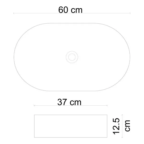 Lena Tezgah Üstü Lavabo E-W1202mm - Görsel 2
