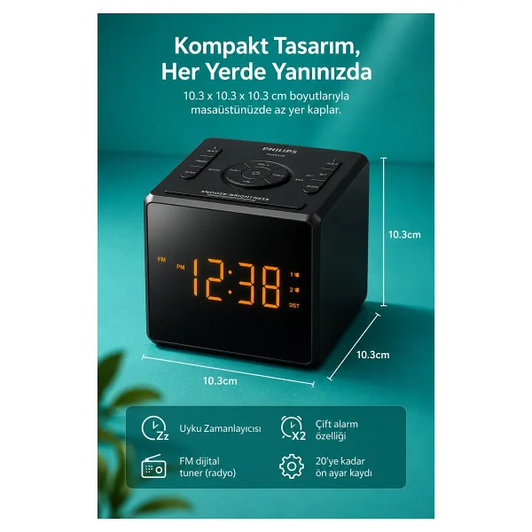 Philips Tar4500 Çalar Saatli Radyo - Görsel 2
