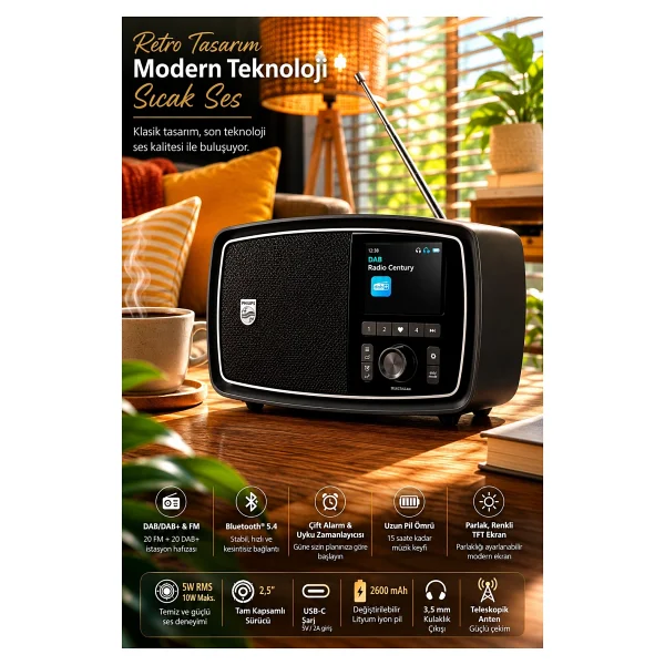 Philips Tav2000fb Radyo - Görsel 2