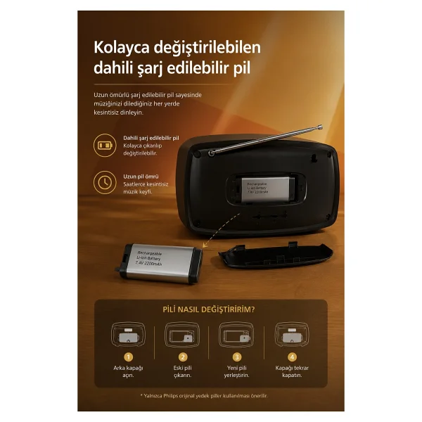 Philips Tav2000fb Radyo - Görsel 6