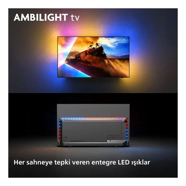 Philips 55oled760 4K Ultra HD 55" 140 Ekran Uydu Alıcılı Smart Ambilight OLED TV - Görsel 2