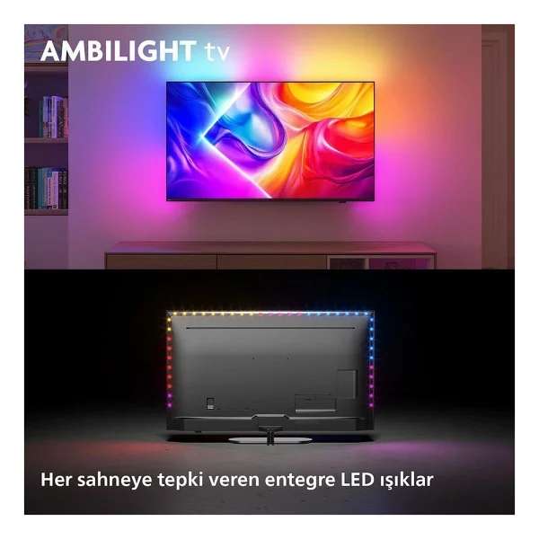 Philips The One 55pus9000 4K Ultra HD 55" 140 Ekran Uydu Alıcılı Smart Ambilight QLED TV - Görsel 2