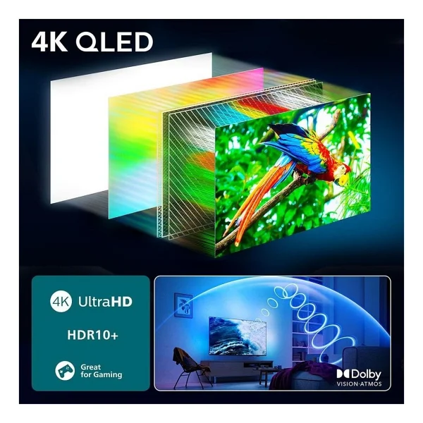 Philips The One 55pus9000 4K Ultra HD 55" 140 Ekran Uydu Alıcılı Smart Ambilight QLED TV - Görsel 3
