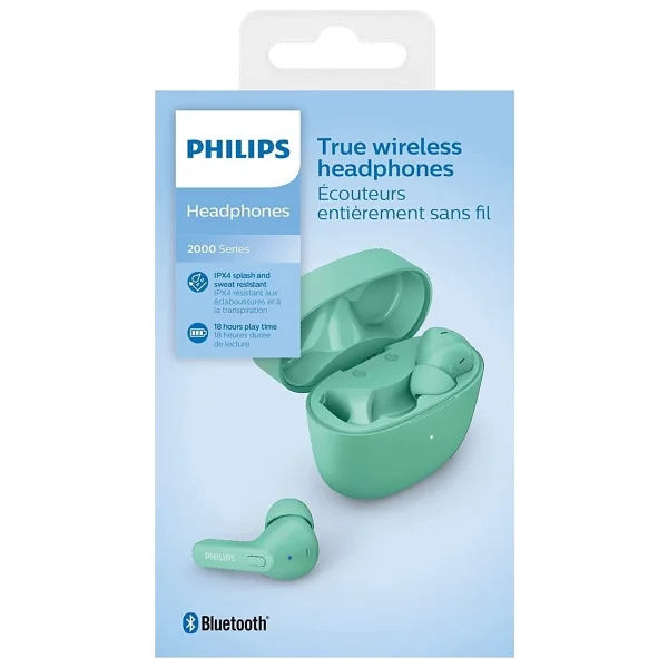 Philips Tat2206gr TWS Kulak İçi Bluetooth Kulaklık Yeşil - Görsel 6