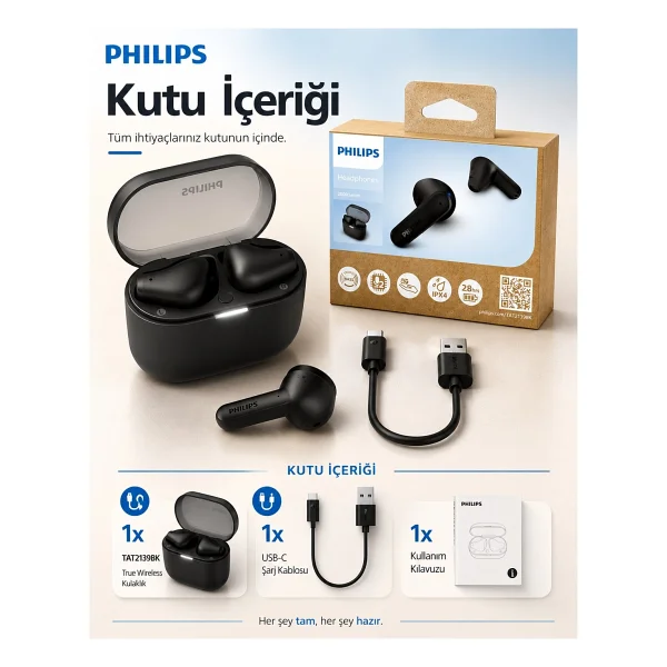 Philips Tat2139 Kulak İçi Bluetooth Kulaklık - Görsel 10