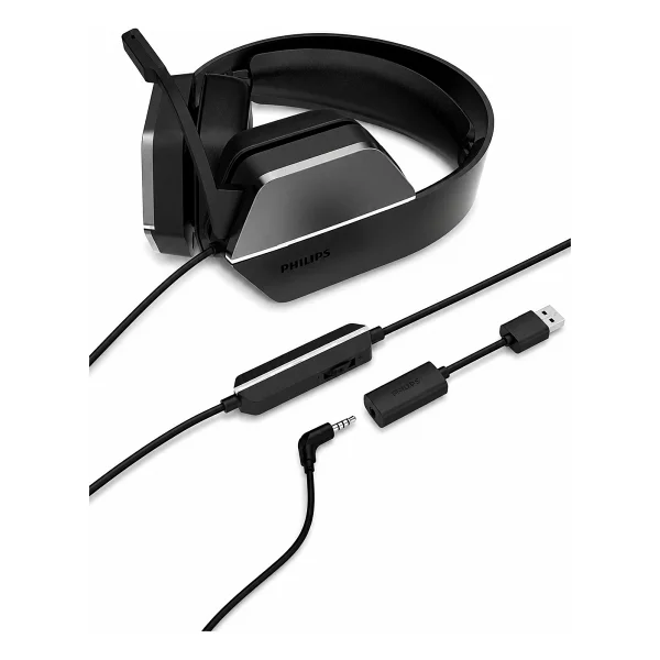 Philips Tag4106bk/00 7.1 Kablolu Mikrofonlu Oyuncu Kulaklığı - Görsel 2