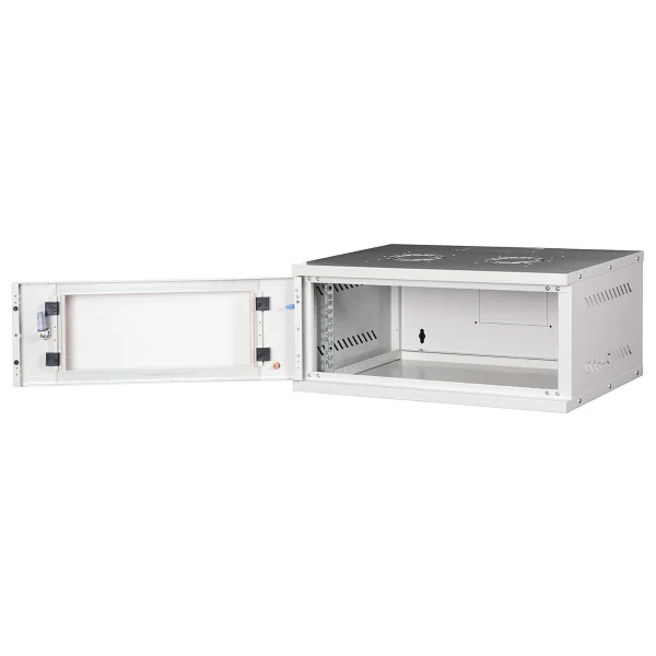 Lande - 4u 19" Cam Kapaklı Duvar Tipi Rack Kabinet Genişlik: 544 Mm Derinlik: 400 Mm Açık Gri Demonte - Görsel 3