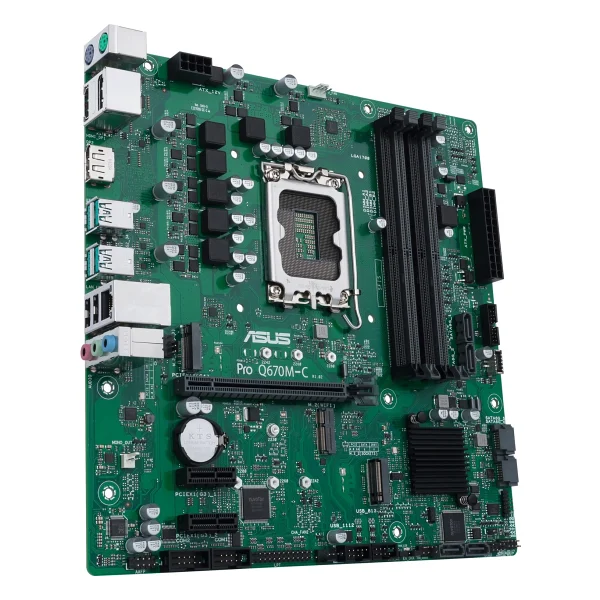 Asus Pro Q670m-C-Csm Intel Lga1700 DDR5 Micro Atx Anakart - Görsel 3