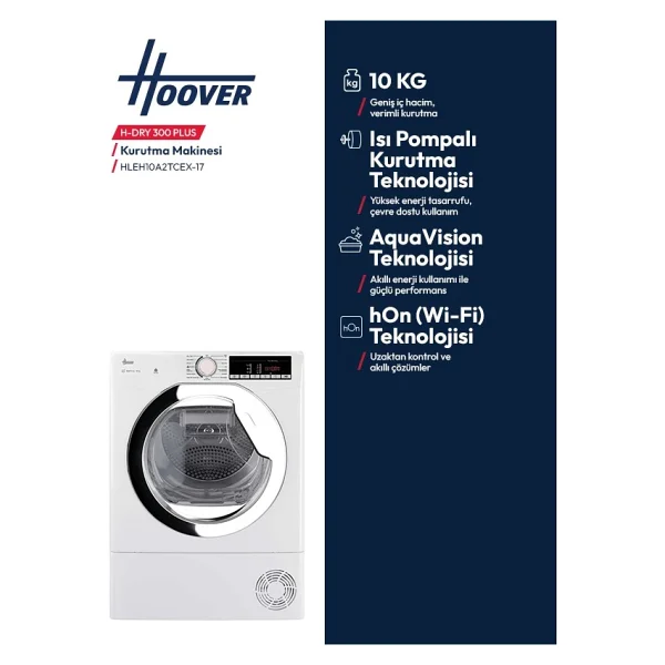 Hoover Hleh10a2tcex-17 10 Kg Çamaşır Kurutma Makinesi - Görsel 5