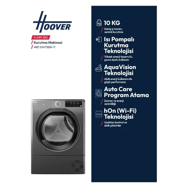 Hoover Hre 10n1tber-17 10 Kg Çamaşır Kurutma Makinesi - Görsel 4