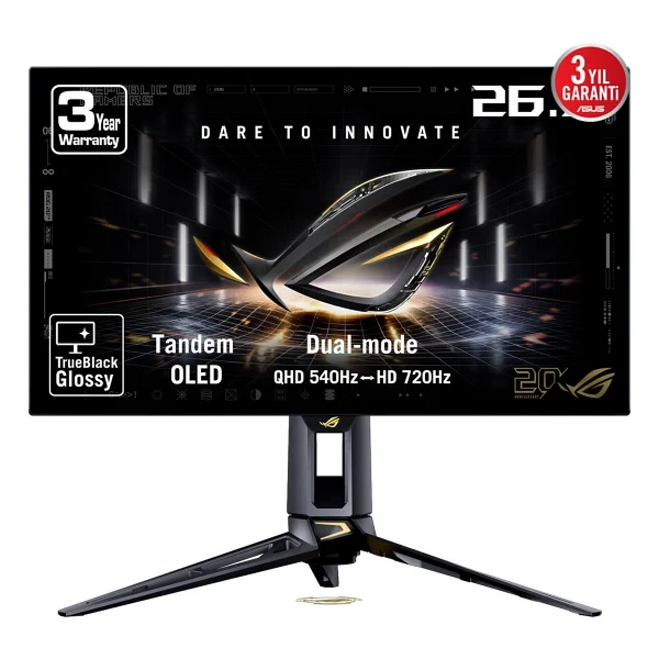 Asus Rog Swift OLED Pg27aqwp-G Edıtıon 20 26.5" 0.02 Ms 2k 540 - HD 720 Hz Hz Pivot OLED Oyuncu Monitörü - Görsel 6