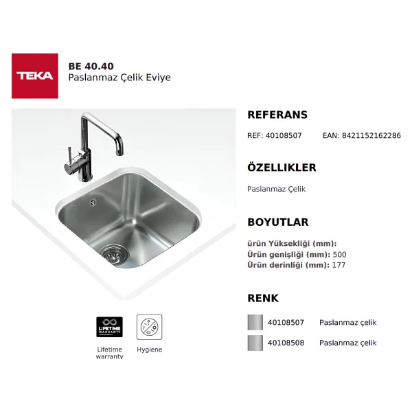 Teka Be 40.40 Mikroketen Eviye - Görsel 3