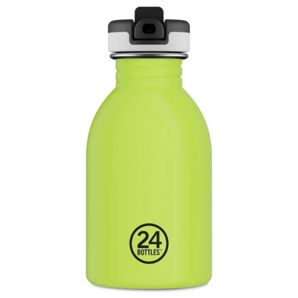24 Bottles Kids Bottle Reactive Sarı/Yeşil Paslanmaz Çelik Çocuk Su Matarası 250 Ml - Sarı - Yeşil - Görsel 3
