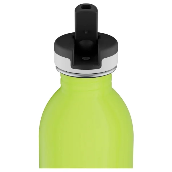 24 Bottles Kids Bottle Reactive Sarı/Yeşil Paslanmaz Çelik Çocuk Su Matarası 250 Ml - Sarı - Yeşil - Görsel 6