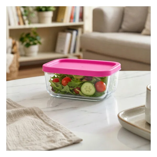 Lav Cube 405 Ml 2'li Cam Saklama Kabı - Görsel 3