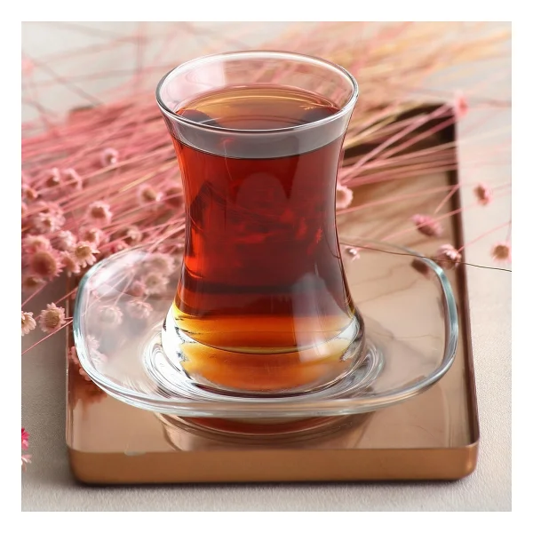Lav Zen Cam Çay Seti 6 Kişilik 170 ml (6 Çay Bardağı, 6 Çay Tabağı) - Görsel 5