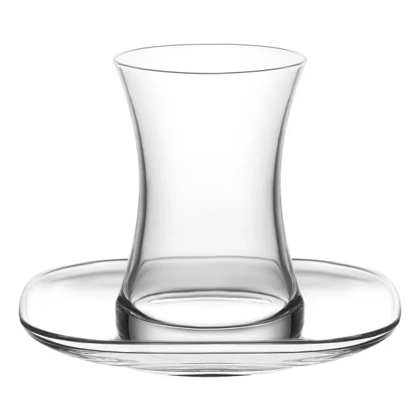 Lav Zen Cam Çay Seti 6 Kişilik 170 ml (6 Çay Bardağı, 6 Çay Tabağı) - Görsel 3