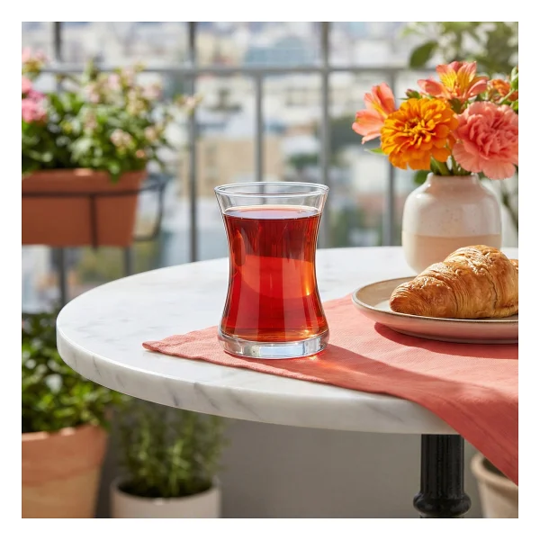 Lav Zen Cam Çay Bardağı 6 Kişilik 155 Ml - Görsel 2