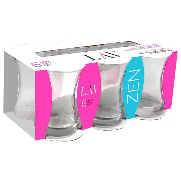 Lav Zen Cam Çay Bardağı 6 Kişilik 155 Ml - Görsel 7