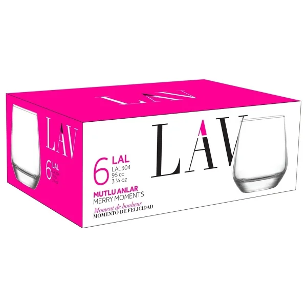 Lav Lal 95 Cc 6'lı Kahve Yanı Su Bardağı - Görsel 7