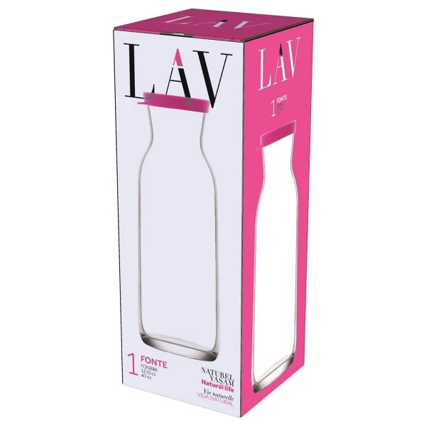 Lav Fon886 Fonte Kapaklı 1200 Cc Karaf Pembe - Görsel 4