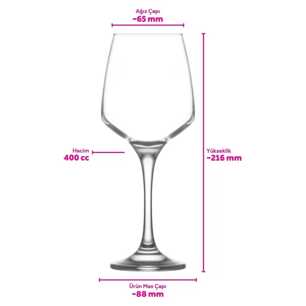 Lav Lal 400 Cc 6'lı Goblet - Görsel 7