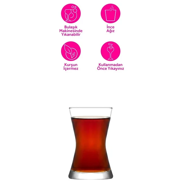 Lav Derin 6'lı Çay Bardağı - Görsel 5
