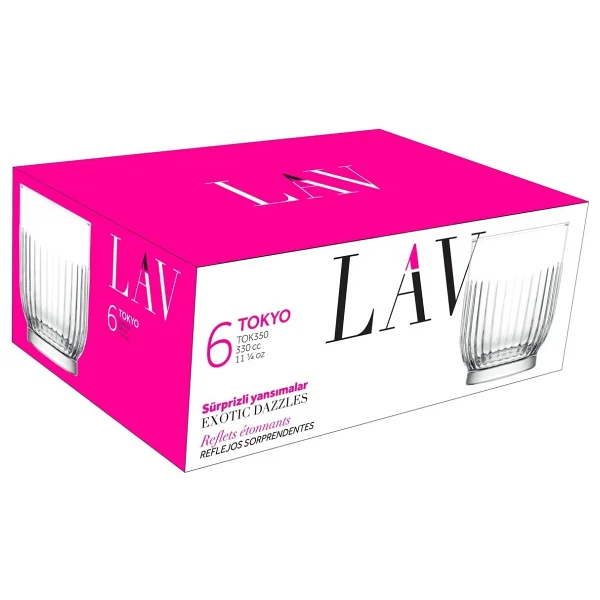 Lav Tokyo 330 Cc 6'lı Viski Bardağı - Görsel 8
