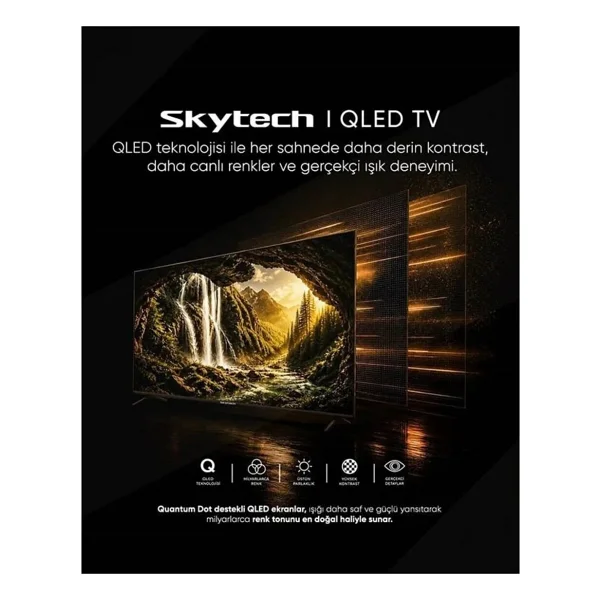 Skytech Q65st3405 4K Ultra HD 65" 165 Ekran Uydu Alıcılı Smart QLED TV - Görsel 2