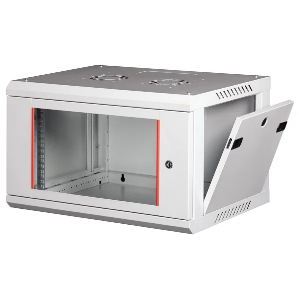 Lande - 6u 19" Duvar Tipi Rack Kabinet Genişlik: 600 Mm Derinlik: 450 Mm Açık Gri - Görsel 2