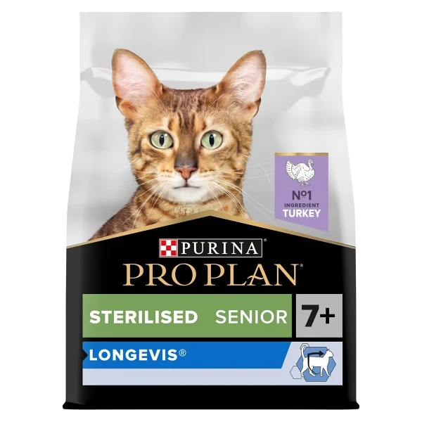Pro Plan Senior 7+ Hindili Kısırlaştırılmış 3 Kg Yaşlı Kedi Maması - Görsel 4