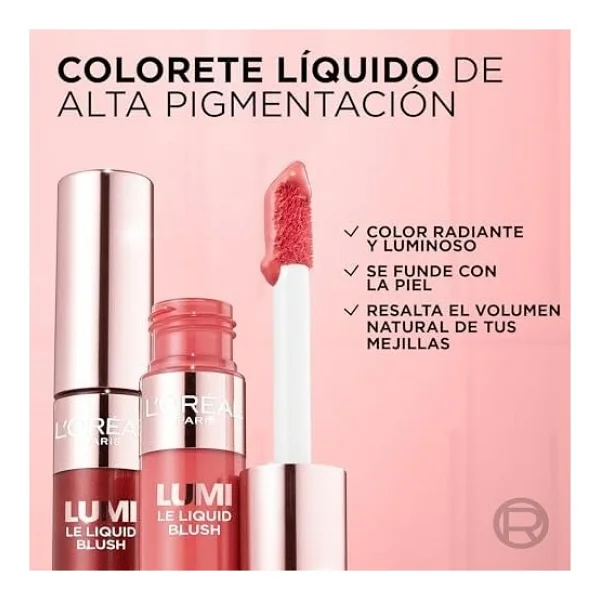 L'oreal Paris Lumi Işıltılı 627 Warm Peach Likit Allık - Görsel 4