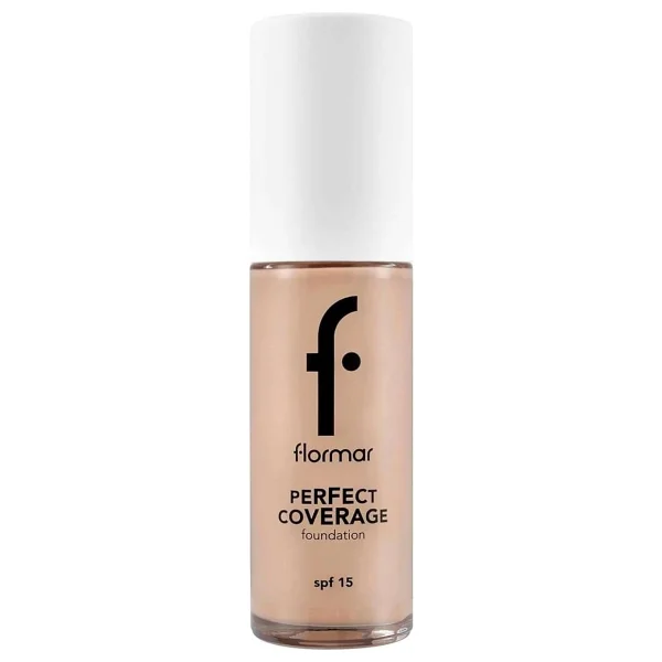 Flormar Perfect Coverage Yarı Parlak Bitişli Spf 15 101 Pastelle 30 Ml Likit Fondöten - Görsel 4