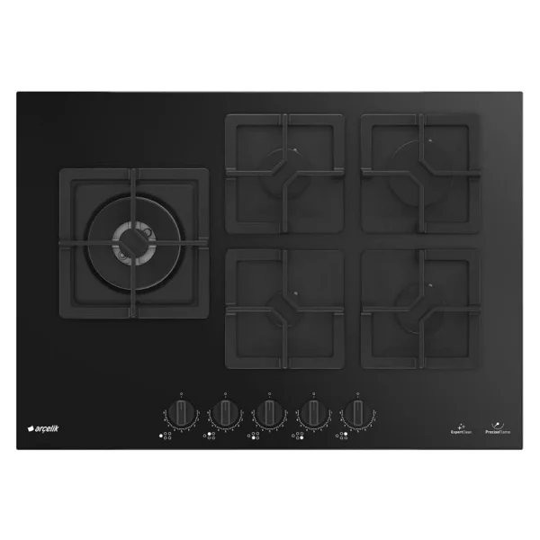 Arçelik Ocd K 752-2 Dwkys Wok Gözlü Siyah Ankastre Ocak - Görsel 2