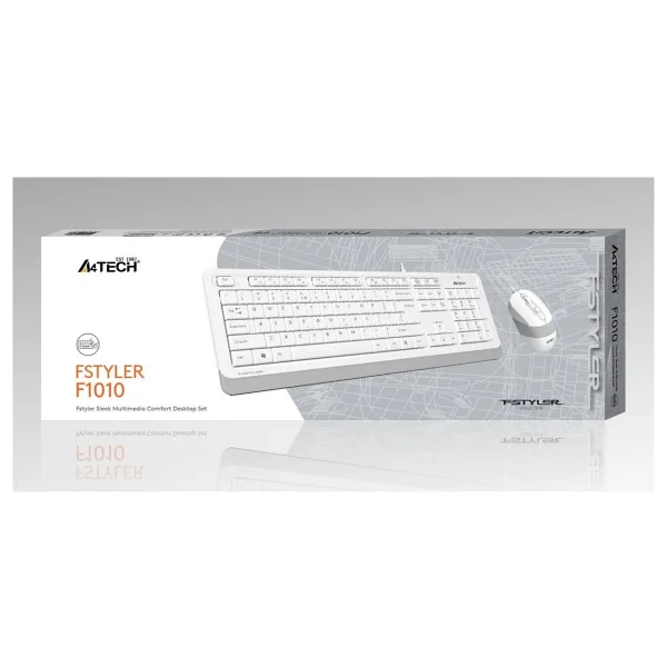 A4 Tech F1010 Beyaz Kablolu Klavye Mouse Seti - Görsel 9